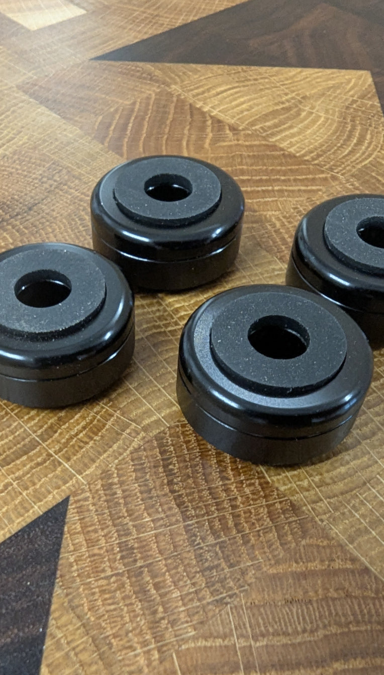 Ansicht der optionalen Aluminiumfüße